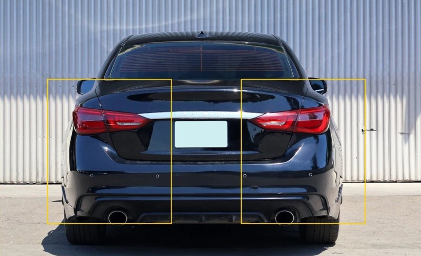 Q50 Bumper Bracket Set Rear Upper and Lower