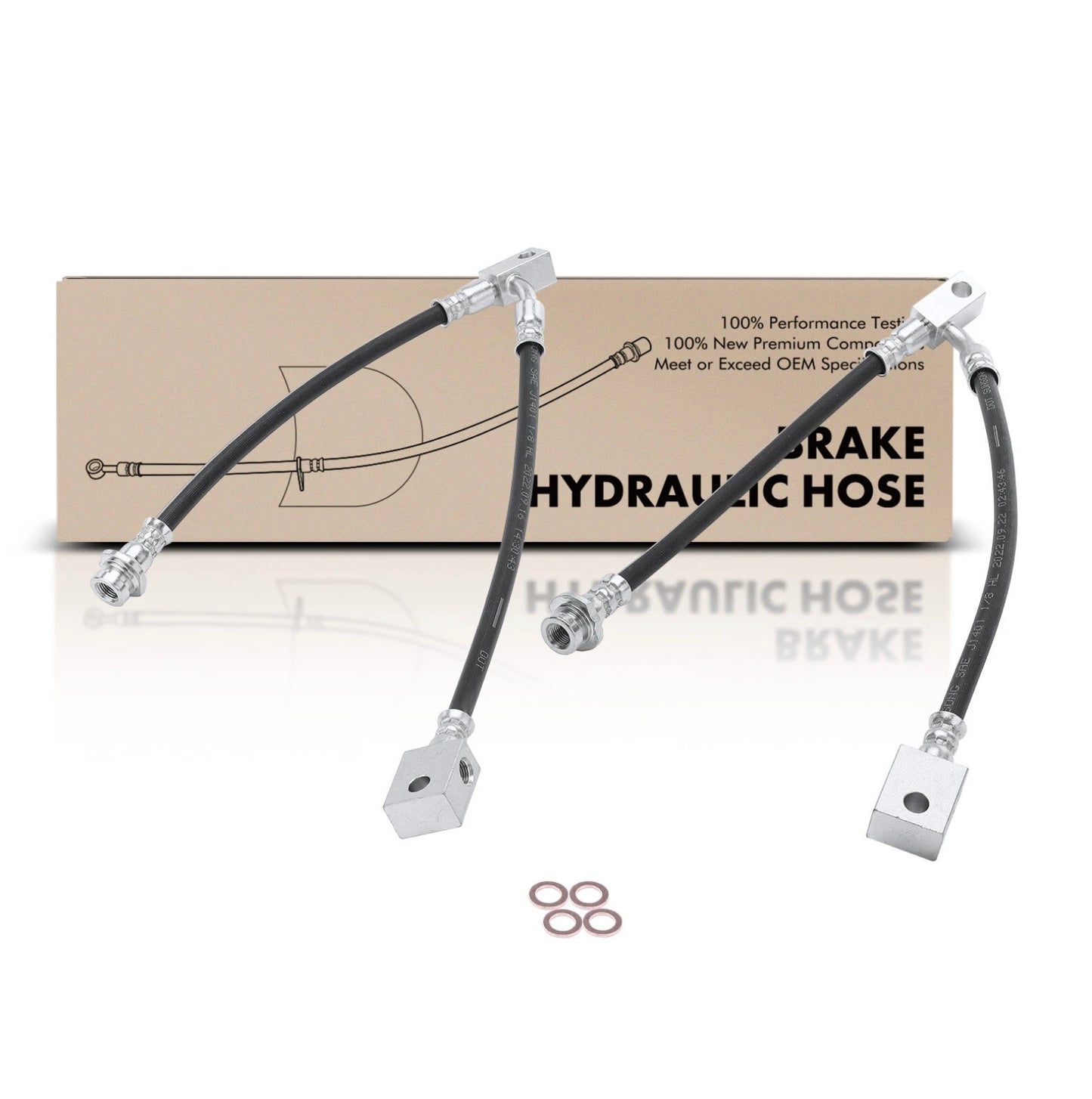 370Z / G25, G35, G37 / GTR Front Inner Brake Hydraulic Hose (Left & Right)