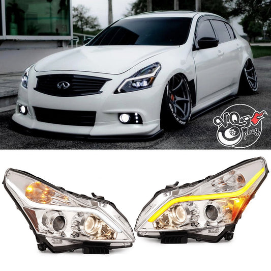 G37 Sedan LED Sequential Headlights