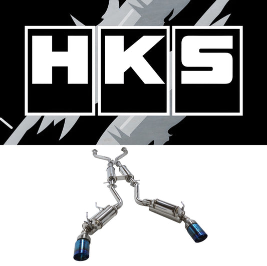 HKS 09+ Nissan 370z Dual Hi-Power Ti. Tip Catback Exhaust