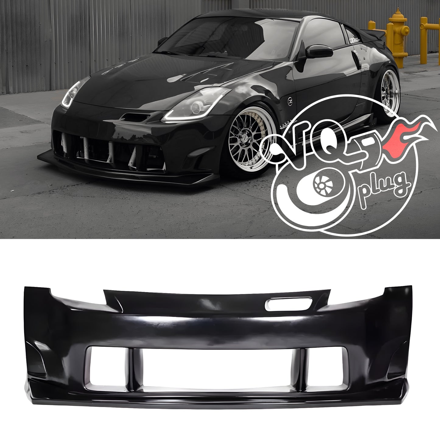 350Z ING-V2 Style Front Bumper | Polyurethane Construction