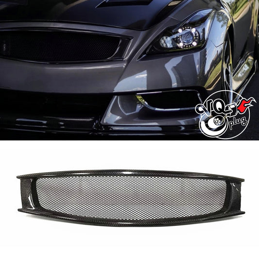 G37 Coupe Real Carbon Fiber Grill - Real Carbon Fiber - Cosmetic, Coupe, Discount $15, Ebay, G37 carbon fiber mesh