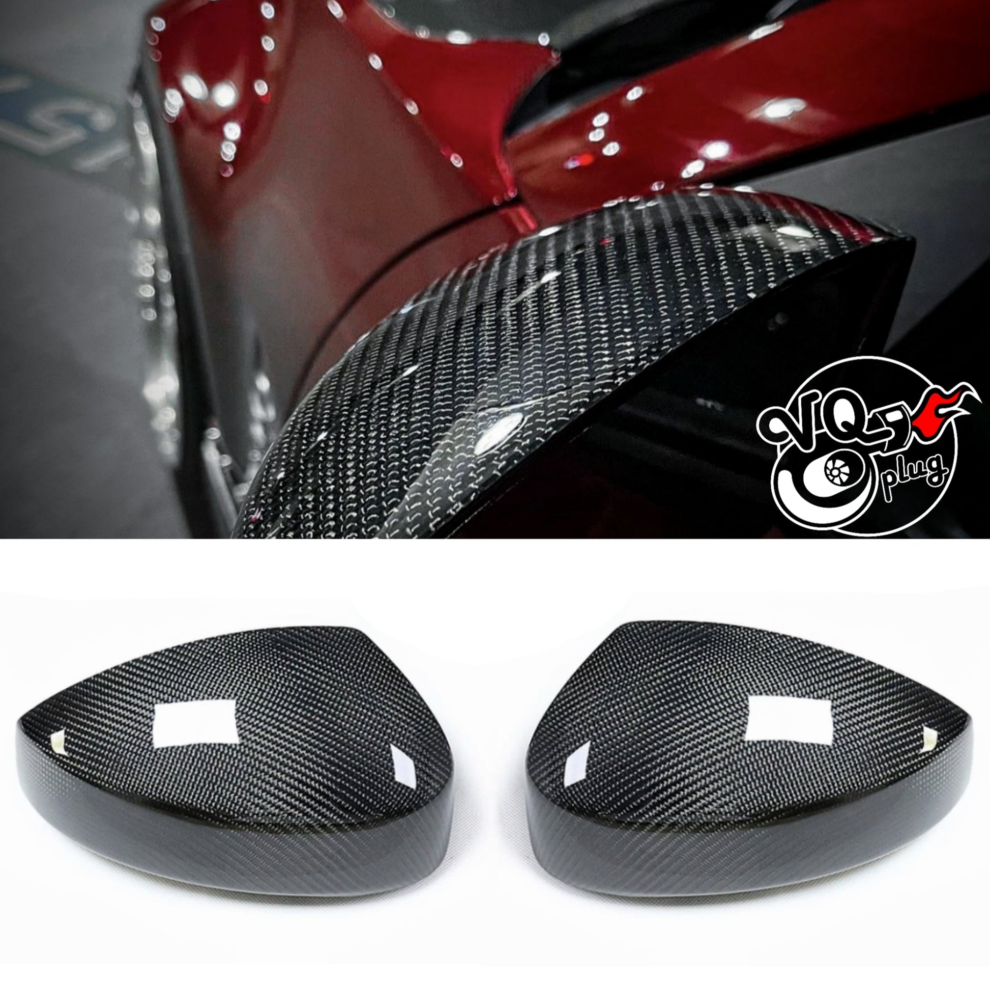 350z Carbon Fiber Mirror Overlays - 350z Carbon Fiber Mirror Overlays (Ceramic Coated) - 350z, Cosmetic, Discount $10,