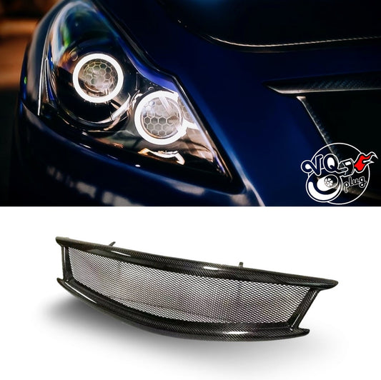 G37 Sedan Carbon Fiber Mesh Grill - Cosmetic, Discount $15, Ebay, G37, Sedan car headlight carbon fiber grille