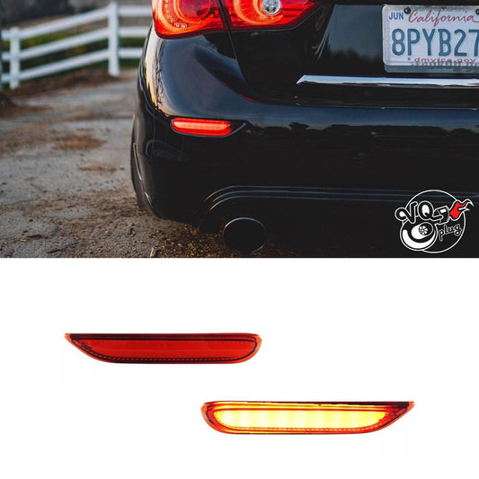 Q50 LED Rear Bumper Reflector Lights - Cosmetic, Discount $5, Ebay, Q50, Q50 / Q60 car’s rear marker lights