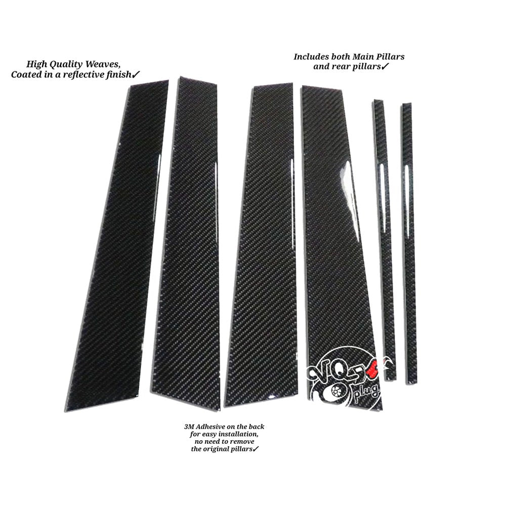 (07-08) G35 Sedan Carbon Fiber Window Pillars - Real Carbon Fiber / 2007-2008 G35 Sedan - Cosmetic, Discount $10, Ebay,
