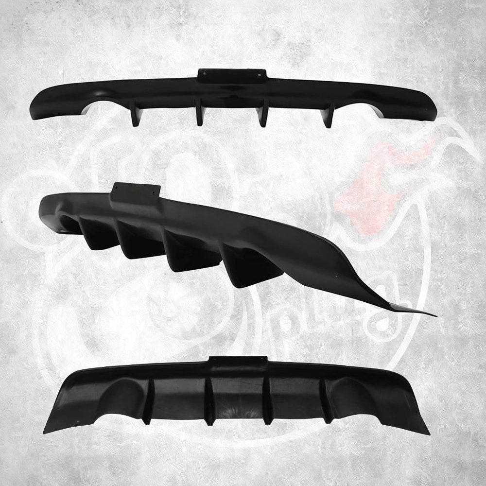 G35 Coupe Shark Fin Diffuser - Black - Cosmetic, Coupe, Discount $15, Ebay, Free Shipping black car rear diffuser