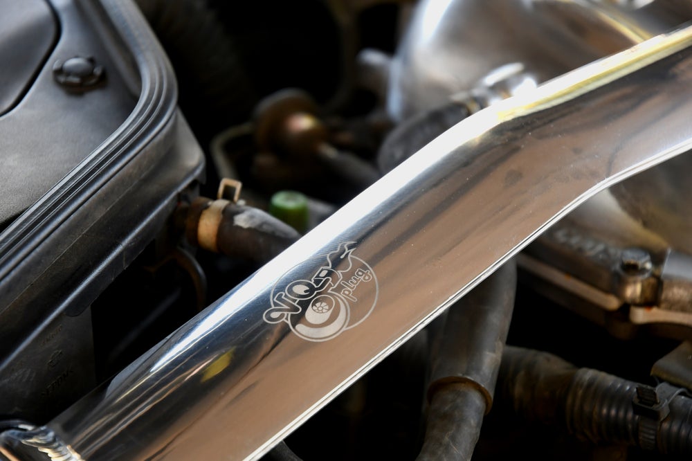 G35/G37 Polished Strut Tower Brace - Cosmetic, Coupe, Discount $15, G35, G37 shiny metal strut bar