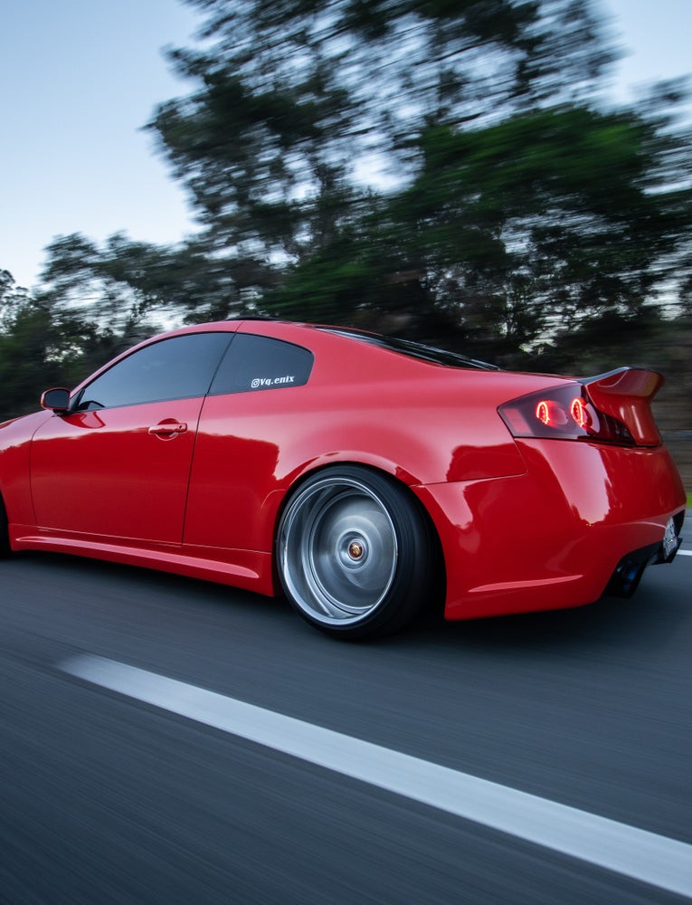 G35 Coupe Impul Side Skirts - G35 Coupe Impul Side Skirts - Bumpers, Cosmetic, Coupe, Discount $30, G35 red sports car