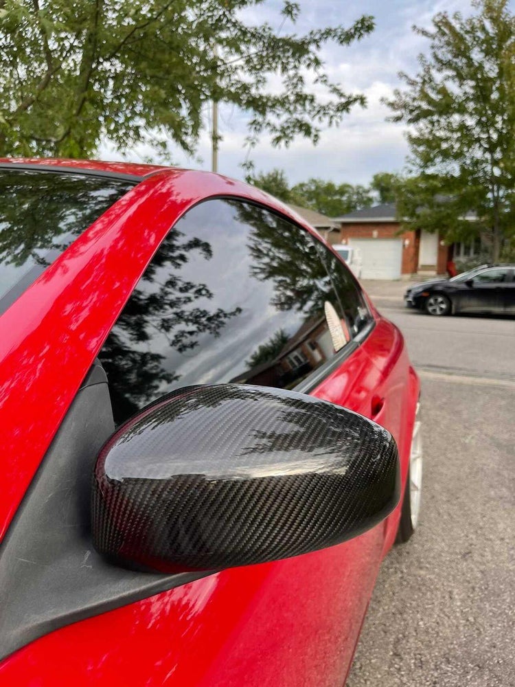G35 Coupe Carbon Fiber Mirror Overlays