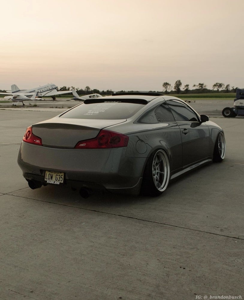 G35 Coupe Shark Fin Diffuser - Black - Cosmetic, Coupe, Discount $15, Ebay, Free Shipping gray sports car
