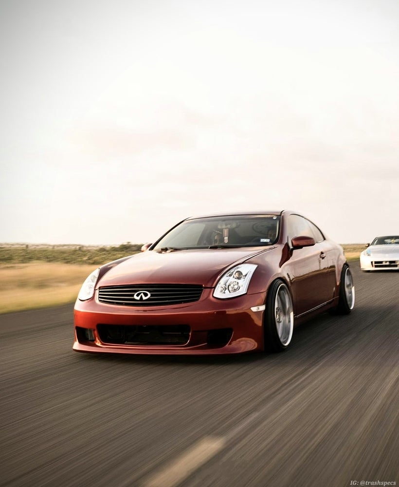 G35 Coupe Kuruma Z Front Bumper - G35 Coupe Kuruma Z Front Bumper - Bumpers, Cosmetic, Coupe, Discount $30, G35 maroon