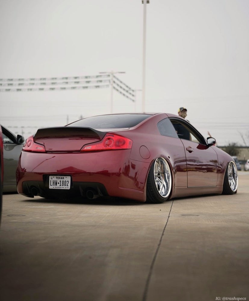 G35 Chargespeed Rear Bumper - G35 Chargespeed Rear Bumper - Bumpers, Coupe, Discount $30, G35, VQ35DE maroon infiniti