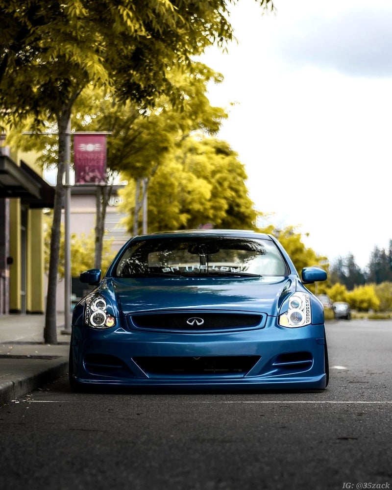 G35 Coupe LED Halo Projector Headlights - Competition Use, Cosmetic, Coupe, Discount $15, Ebay blue infiniti g35 coupe