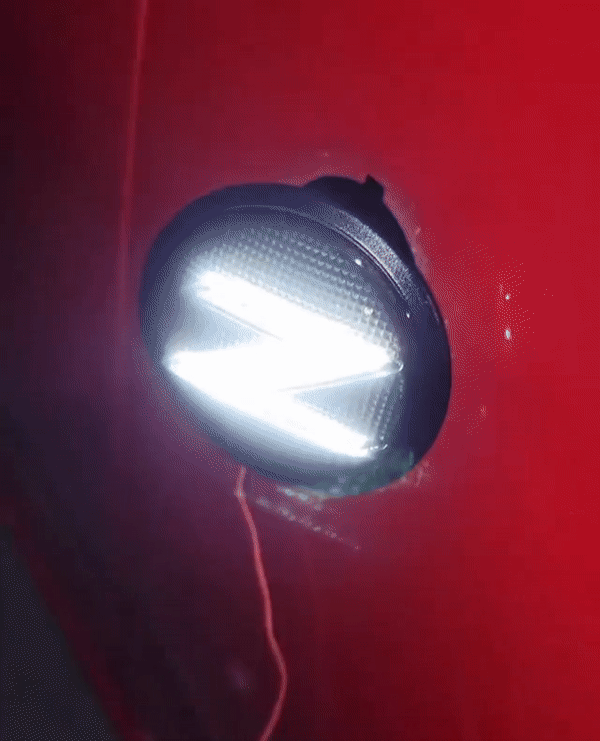 370z White LED Sequential Side Marker Lights - 370z, Competition Use, Cosmetic, Discount $15, HQ