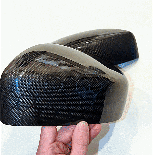 G37 Honeycomb Carbon Fiber Mirror Overlays - G37 Honeycomb Carbon Fiber Mirror Overlays - Cosmetic, Coupe, Discount