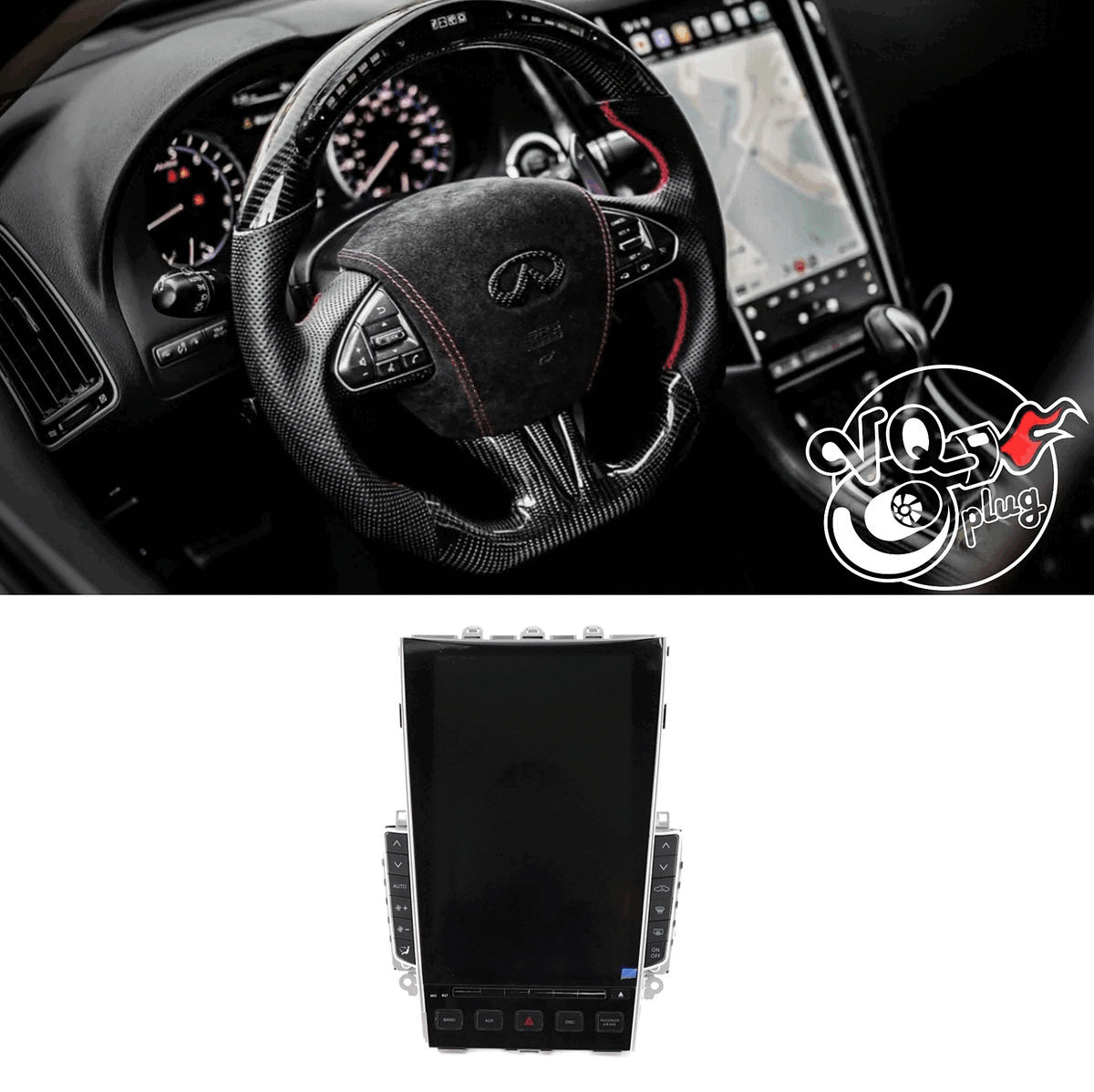 Q50/Q60 1080p Tesla Screen Kit - Competition Use, Cosmetic, Discount $20, Ebay, Q50