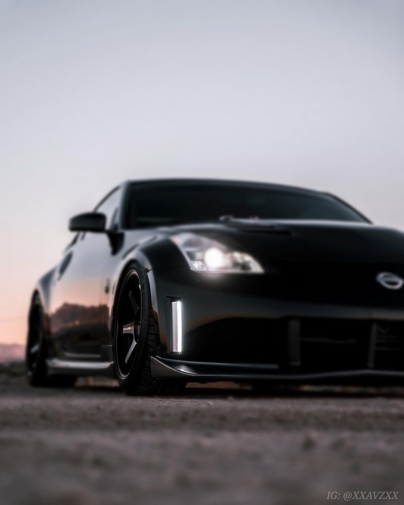 350z White LED Lazer Side Markers Lights - 350z, Competition Use, Cosmetic, Discount $15, Free Shipping sleek black