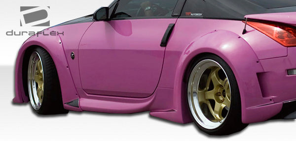 2003-2008 Nissan 350Z Z33 Duraflex Vader 3 Wide Body Rear Fender Flares - 2 Piece