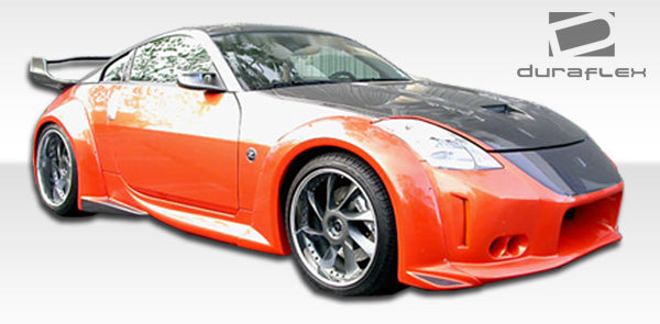 2003-2008 Nissan 350Z Z33 Duraflex Vader 3 Wide Body Side Skirts Rocker Panels - 2 Piece