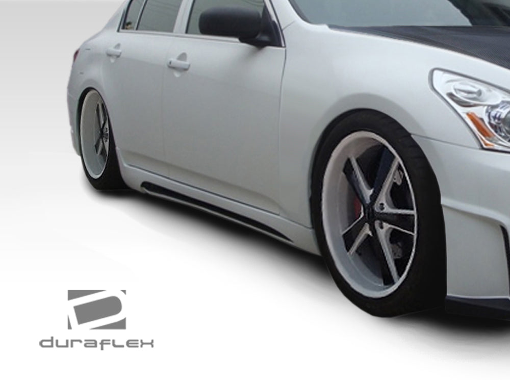 2007-2009 Infiniti G Sedan G25 G35 G37 Duraflex TS-1 Body Kit - 4 Piece - Includes TS-1 Front Bumper Cover (107672) Elite Side Skirts Rocker Panels (107667) Elite Rear Bumper Cover (107668)