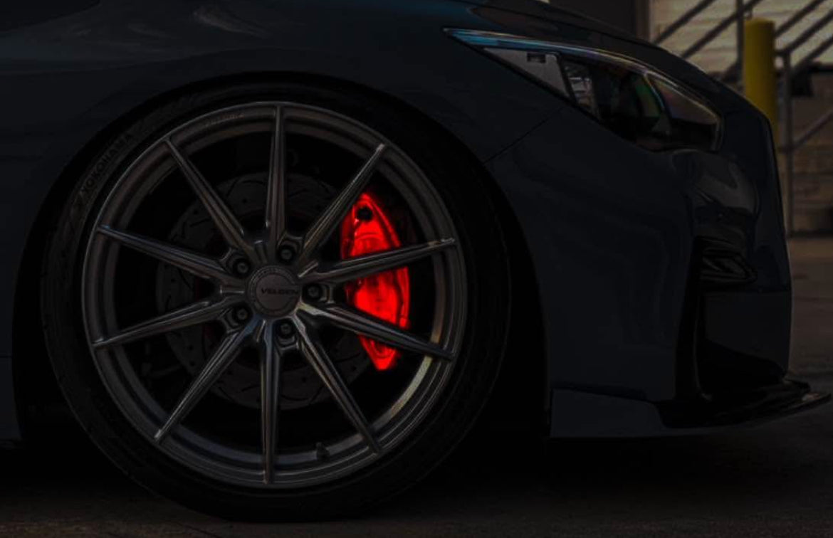 Crazy Bright Reflective Caliper Wrap | High-Temp Vinyl for Glowing Brake Calipers