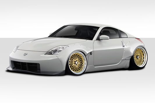 2003-2008 Nissan 350Z Z33 Duraflex Circuit Fender Flares Kit - 4 Piece - Includes Circuit Front Fender Flares (112591), Circuit Rear Fender Flares (112592)