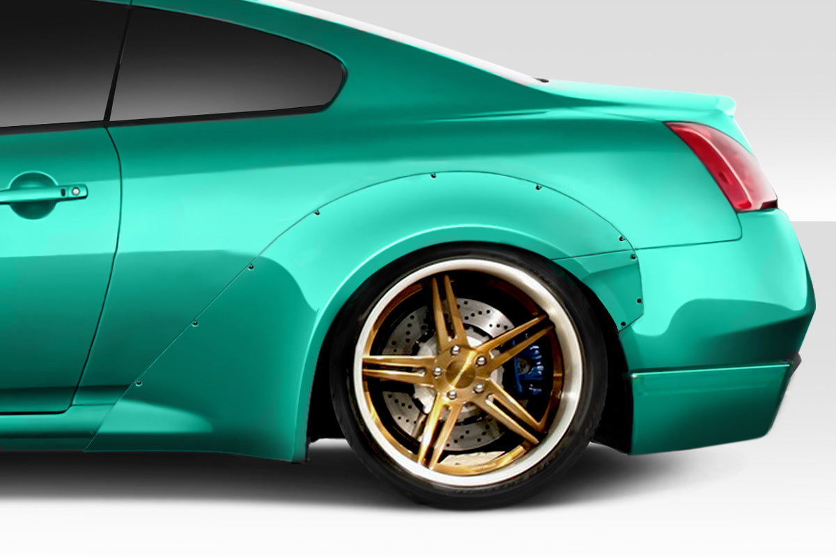 2008-2015 Infiniti G Coupe G37 Q60 Duraflex LBW Kit - 15 Piece - Includes LBW Front Bumper (113526) LBW Front Splitter (113527) LBW Front Fender Flares (113529) LBW Side Skirts (113530) LBW Rear Fender Flares (113531) LBW Rear Diffuser (113532)