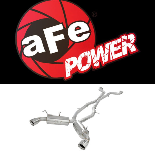 aFe Takeda 2.5inch SS Exhaust Cat-Back 09-13 Nissan 370Z V6 3.7L Polished Tips
