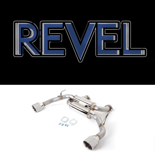 Revel 14-15 Q50 VHR Medallion Touring-S Catback Exhaust - Dual Muffler / Axle Back AWD/RWD