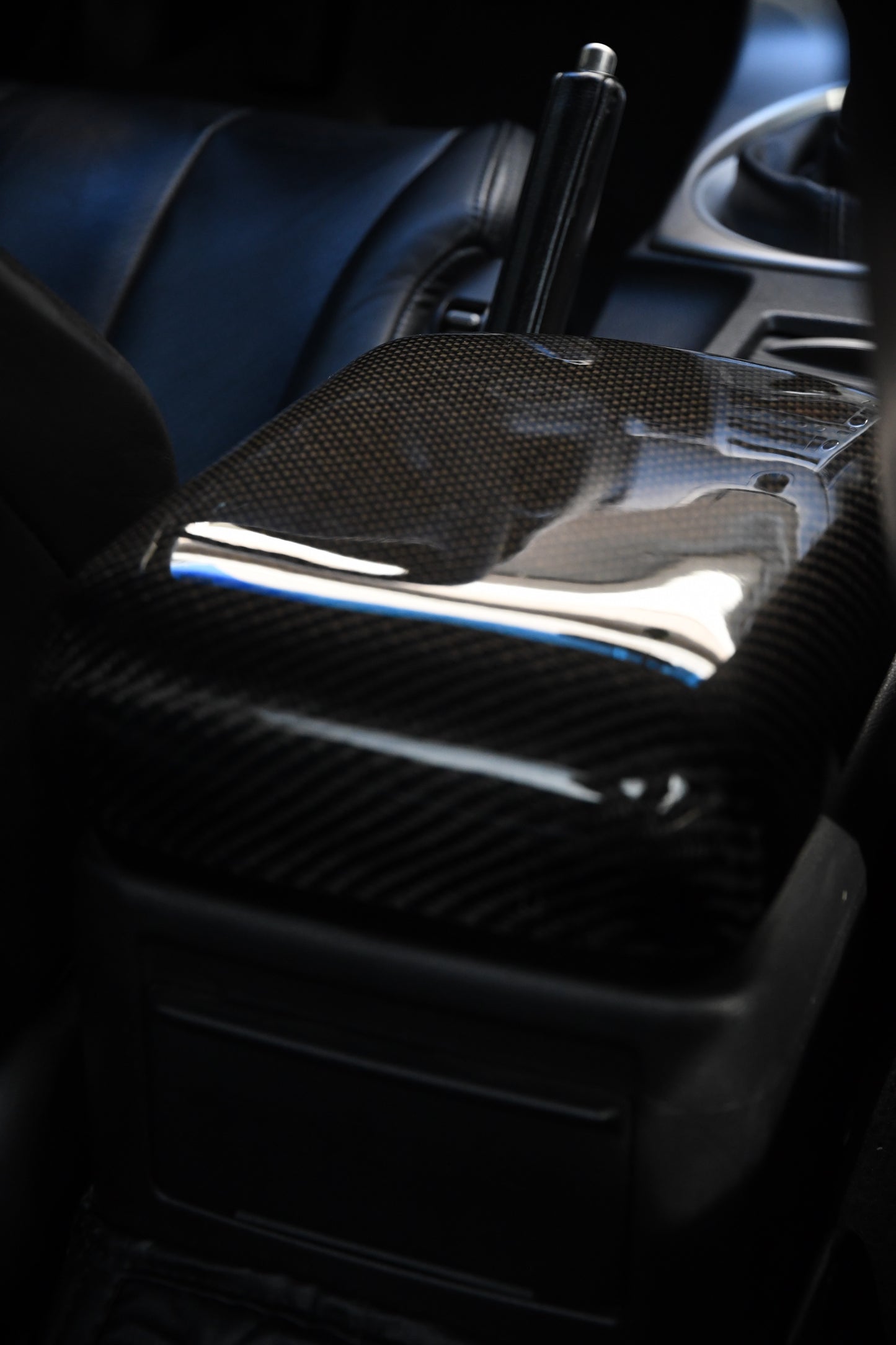 G35 Carbon Fiber Interior Arm Rest Overlay | Coupe & Sedan 2003-2007 Manual