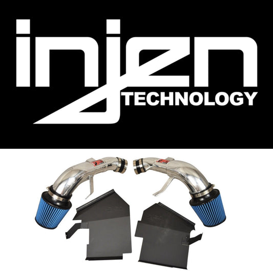 Injen 14 Infiniti Q50 3.7L V6 Polished Dual Short Ram Intake w/ MR Techn and Heat Shields