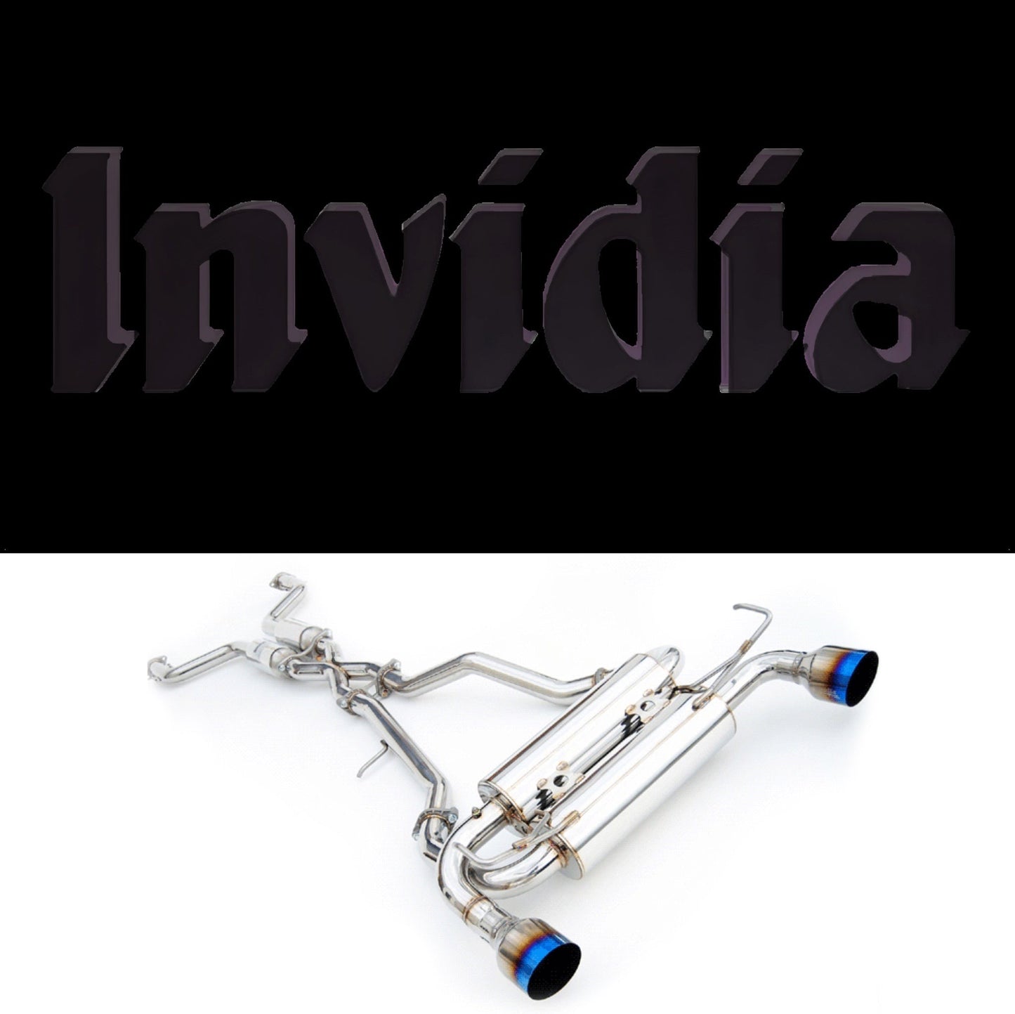 Invidia 02-08 Nissan 350z Gemini Single Layer Titanium Tip Cat-back Exhaust