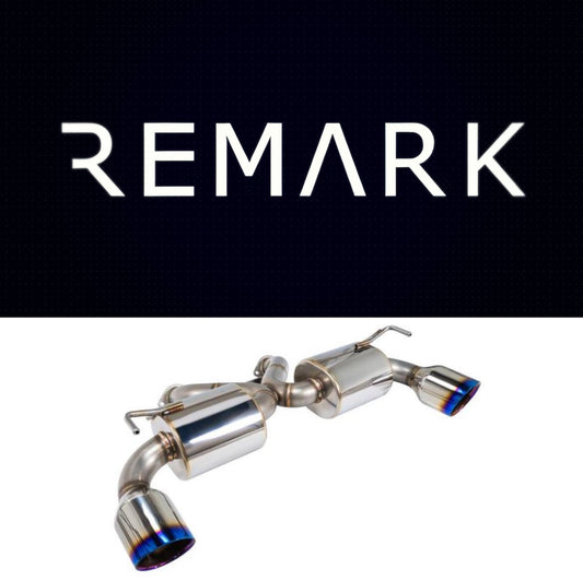 Remark Nissan 370Z (Z34) V2 Axle Back Exhaust w/ Burnt Stainless Steel Double Wall Tip