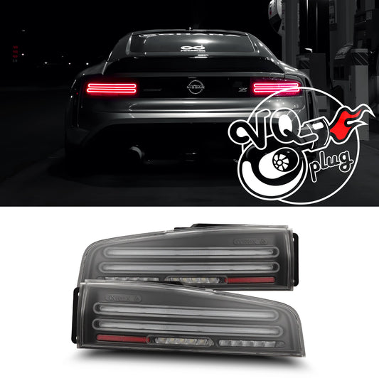 AlphaRex 23-25 Nissan Z Nova-Series Twin-Loop Style Prismatic LED Tail Lights - Black