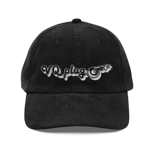 VQPlug Singature Vintage Embroidered Corduroy Cap