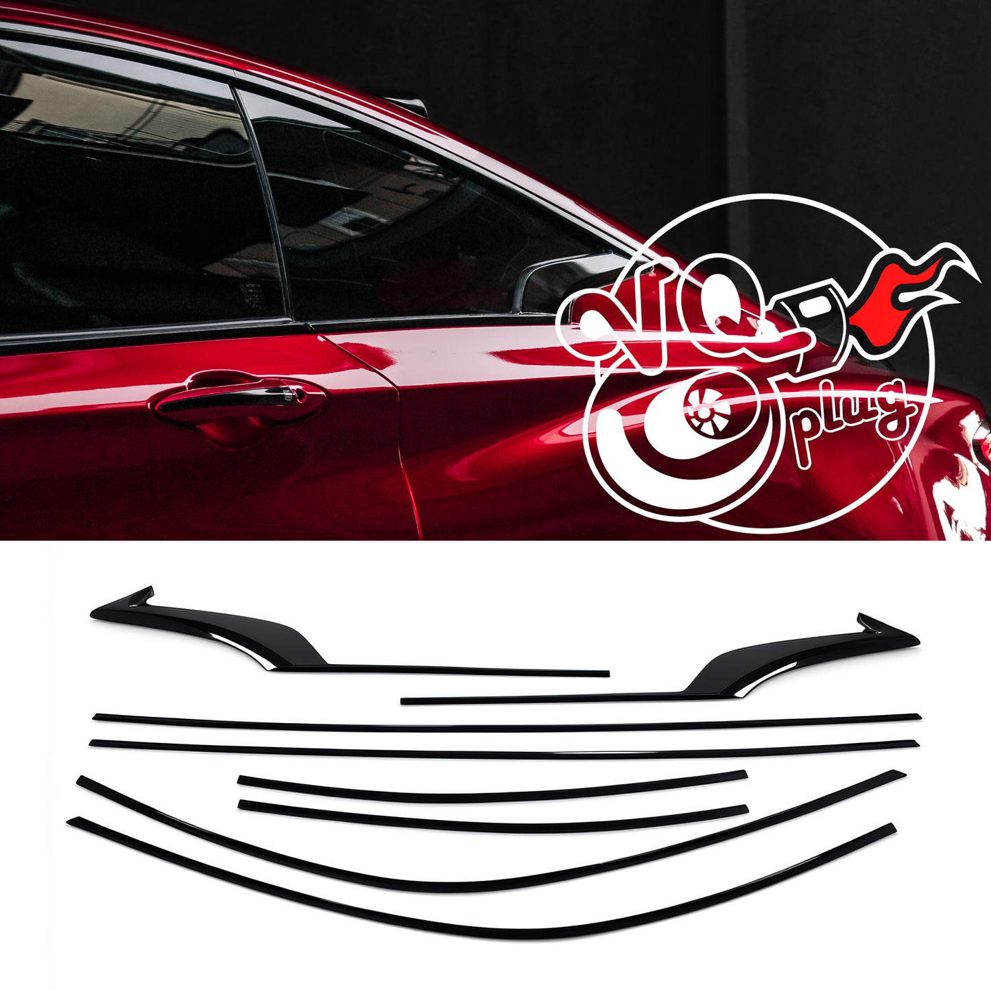 Q60 Gloss Black Chrome Delete Blackout Trim Kit | Sleek & Modern Styling