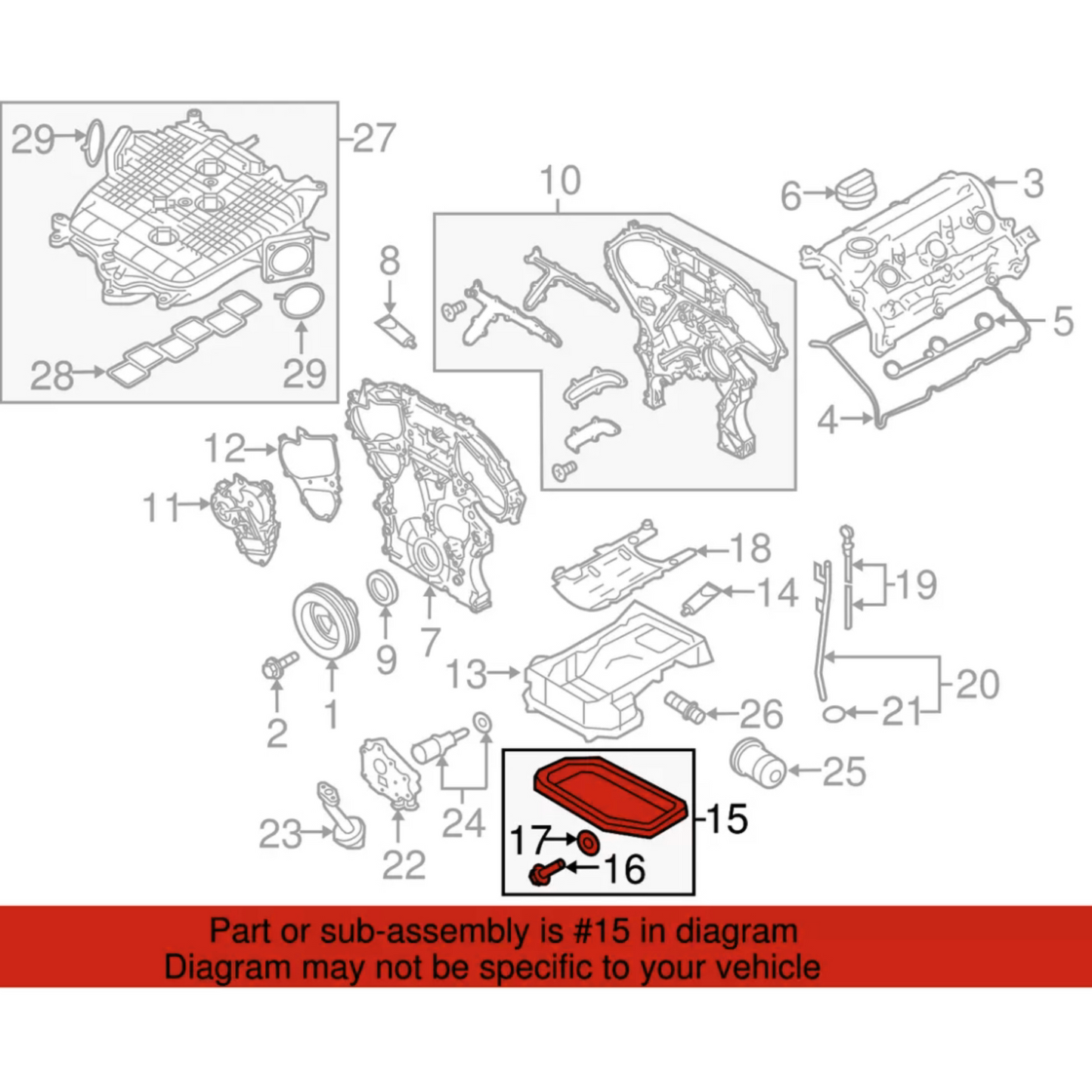 G37/370Z VQ37VHR Stainless Steel Oil Pan | OEM Replacement