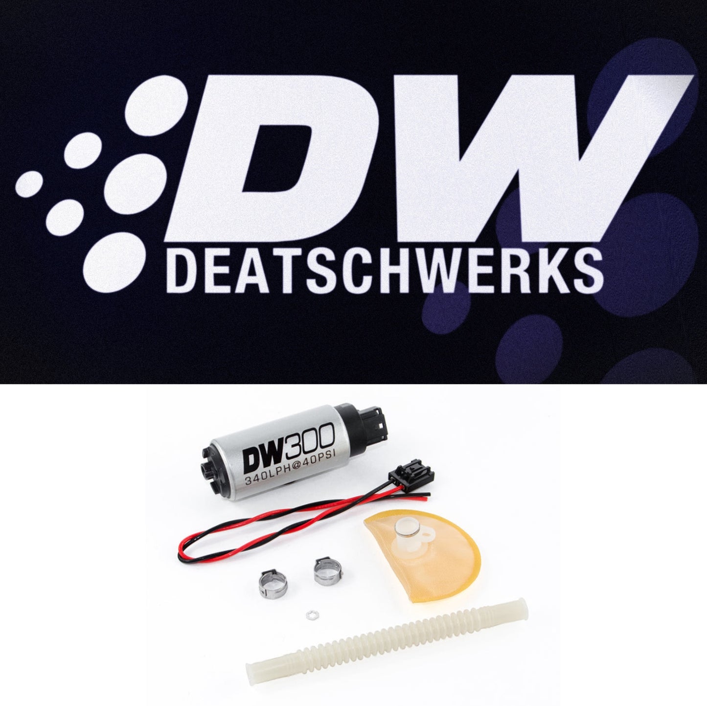 DeatschWerks 09+ Nissan 370Z / 08+ Infiniti G37 DW300 340 LPH In-Tank Fuel Pump w/ Install Kit