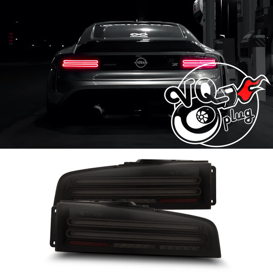 AlphaRex 23-25 Nissan Z Nova-Series Twin-Loop Style Prismatic LED Tail Lights - Alpha Black
