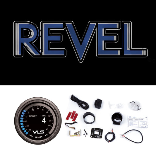 Revel G35/350Z/G37/370Z/Q50/Q60 VLS 52mm 30inHg-45PSI Digital OLED Boost Gauge