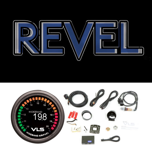 Revel G35/350Z/G37/370Z/Q50/Q60 VLS 52mm 10.0:1-20.0:1 AFR Digital OLED Wideband Air/Fuel Ratio Gauge