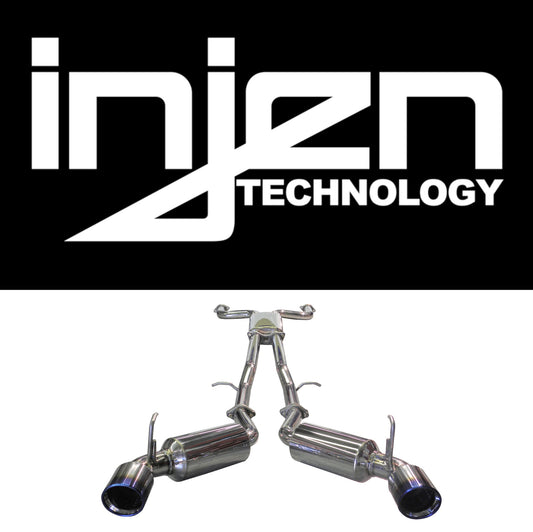 Injen 09-20 Nissan 370Z Dual 60mm SS Cat-Back Exhaust w/ Built In Resonated X-Pipe