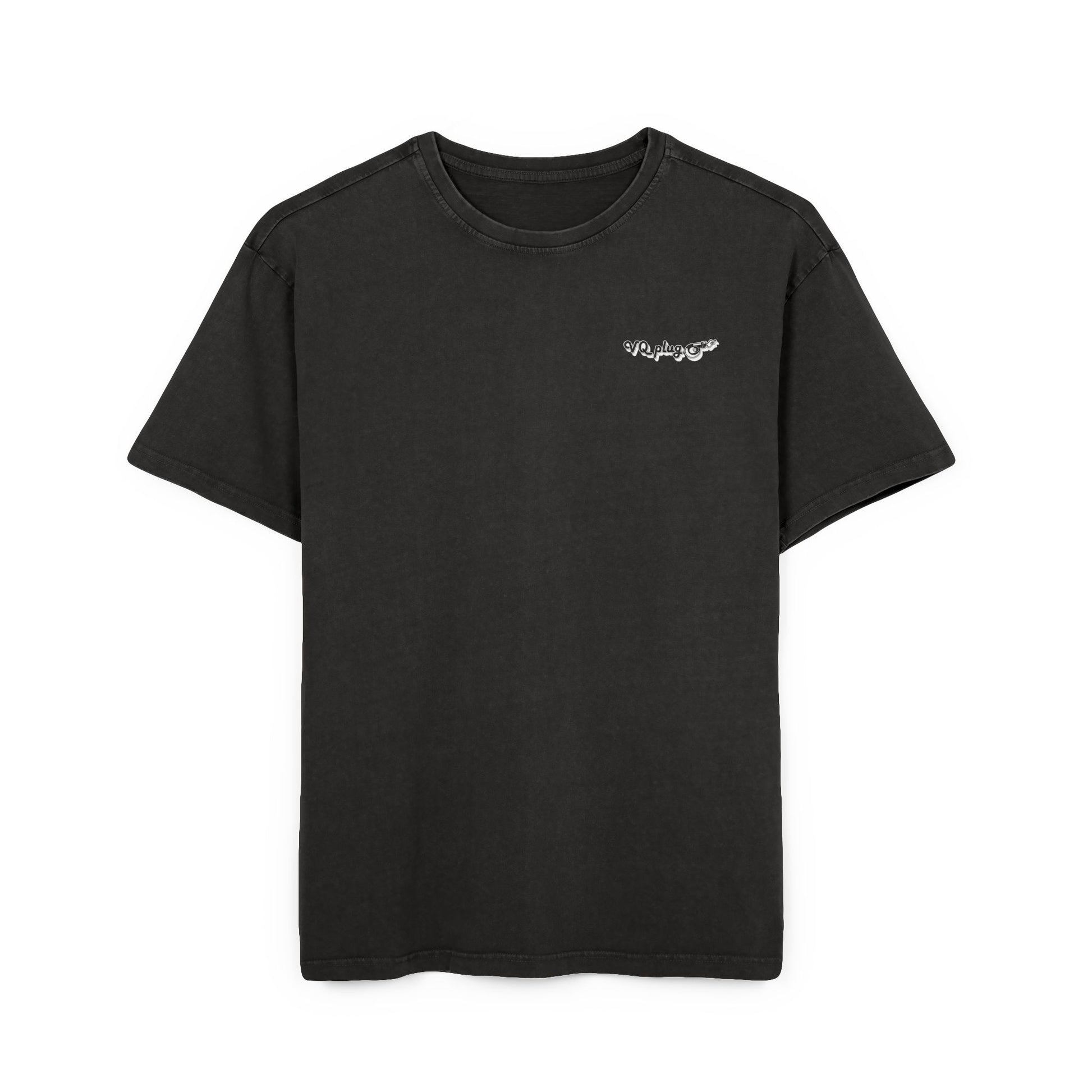 VQPlug Signature Acid Washed VQ Tee | Men’s Oversized Vintage - XS / Black - T-Shirt Discount $5, Merch, VQplug