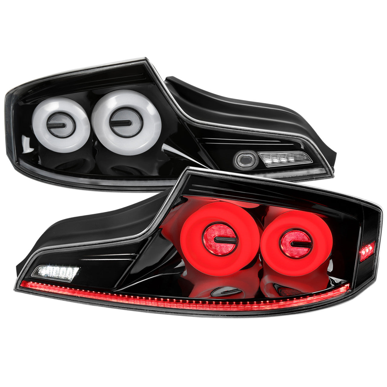 Spec-D G35 Coupe Customizable LED Sequential Halo Tail Lights