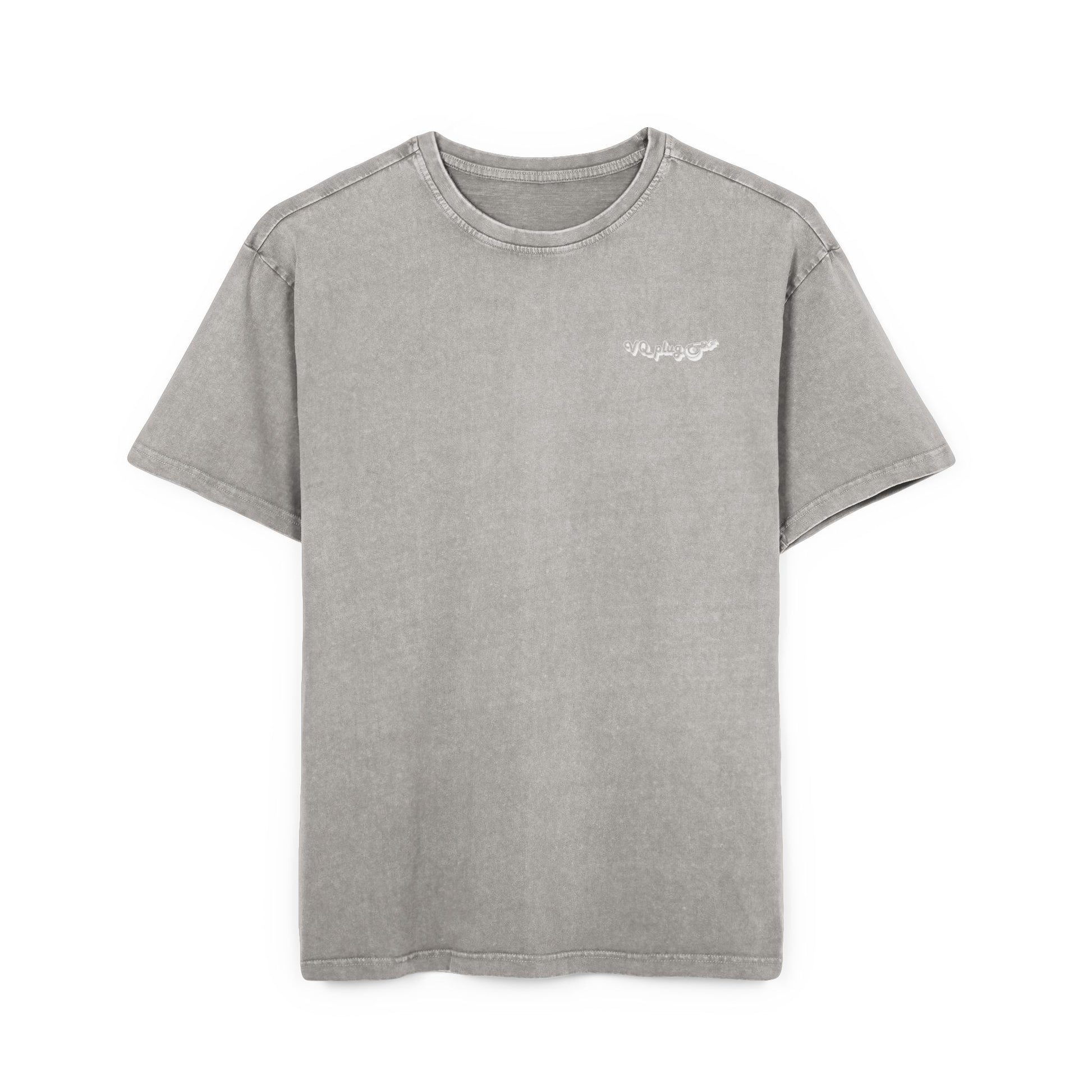 VQPlug Signature Acid Washed VQ Tee | Men’s Oversized Vintage - XS / Asphalt - T-Shirt Discount $5, Merch, VQplug