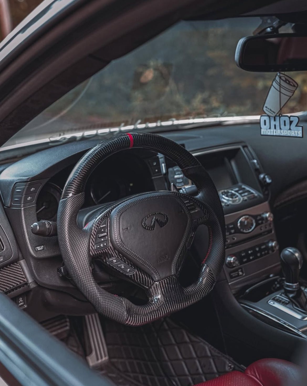 G37 Coupe/Sedan Carbon Fiber Interior | Regular/Honeycomb/Forged Carbon Fiber Customizer - Cosmetic, Coupe, Discount
