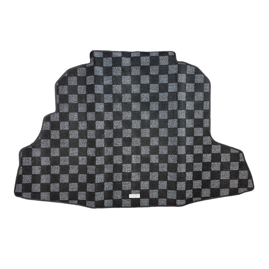 P2M G35 Coupe Dark Grey Checkered Racing Trunk Mat