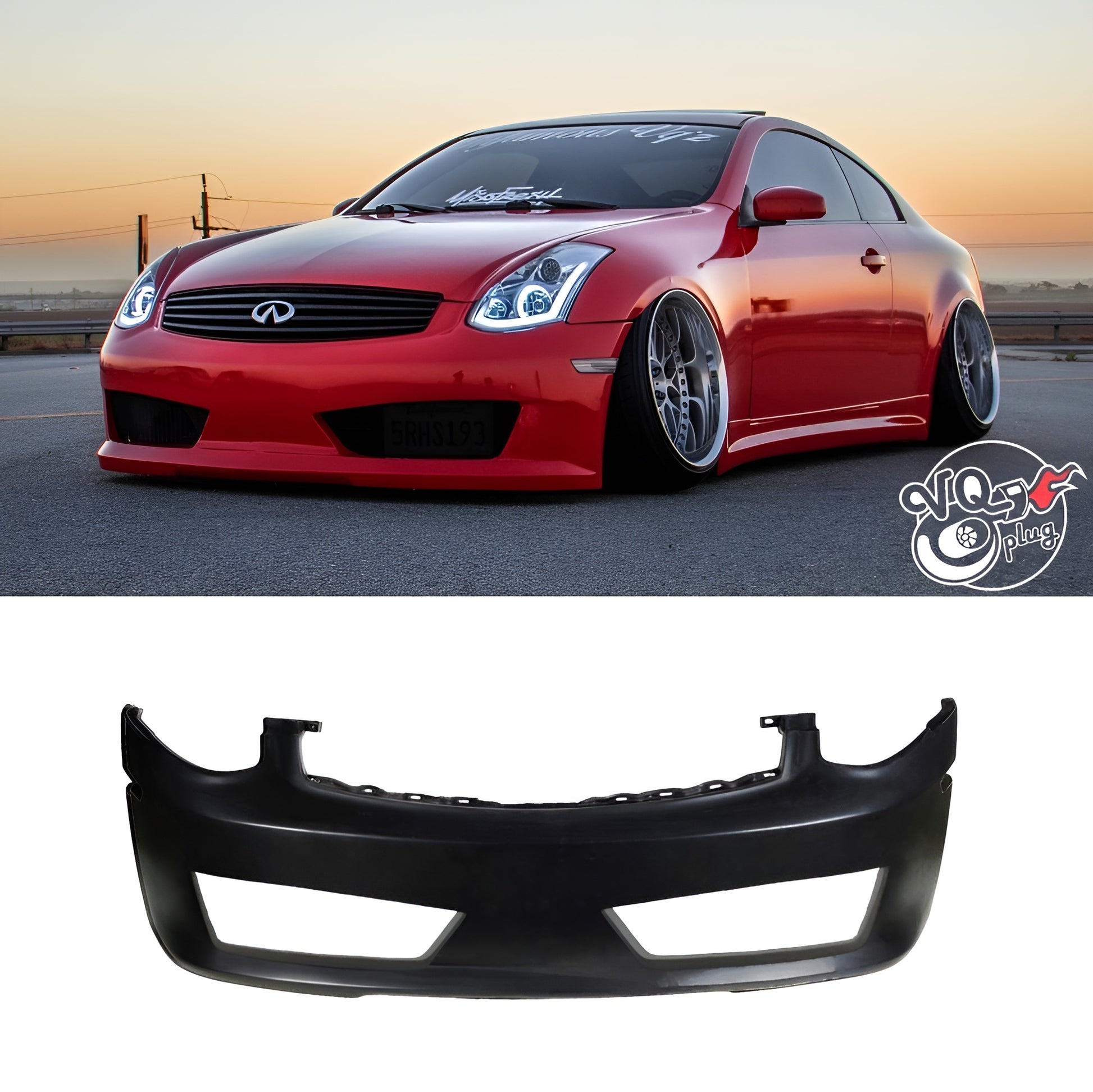 G35 Coupe Inven Front Bumper - G35 Coupe Inven Front Bumper - Bumpers, Cosmetic, Coupe, Discount $30, G35 red car black