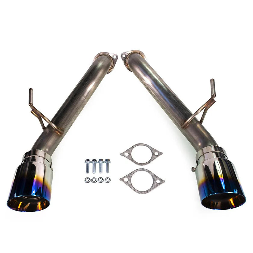 Remark 2017+ Infiniti Q60 Axle Back Exhaust w/Burnt Stainless Double Wall Tip